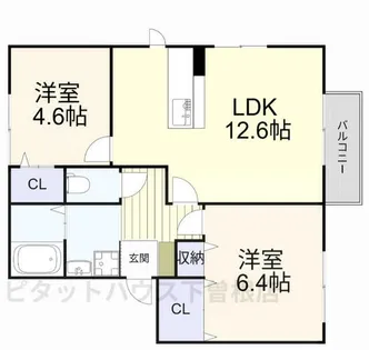 スペリオール【D101号室】の間取り