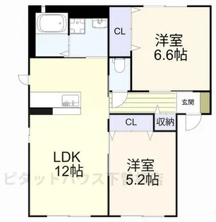 シャーメゾン ヴァン【B101号室】の間取り