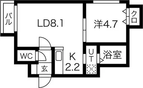 アウローラ【2階】の間取り