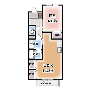 サープラスTwo牟都志【101号室】の間取り
