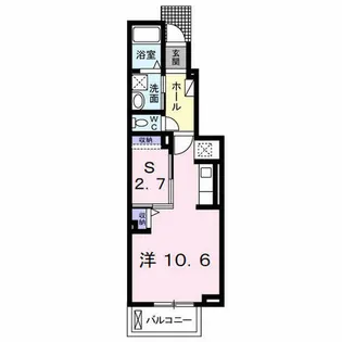 メゾン コンソラトゥールA【1階】の間取り