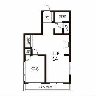 丸美タウンマンション今池【402号室】の間取り