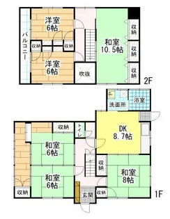 福岡県北九州市門司区羽山1丁目【一戸建】の間取り