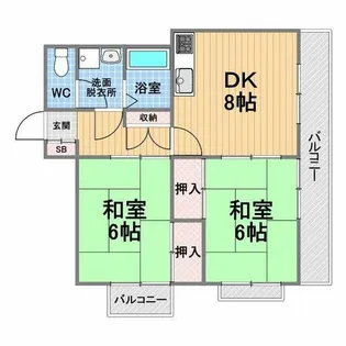 エトワール甲子園【3階】の間取り