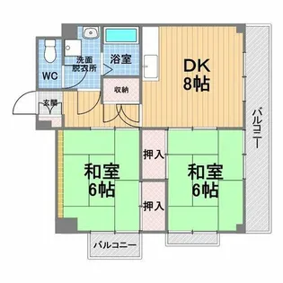 エトワール甲子園【3階】の間取り
