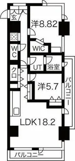 AREX丸の内【7階】の間取り