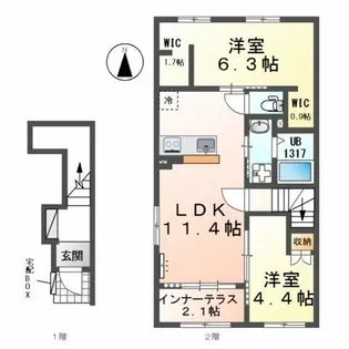 フォレストハイム 要【2階】の間取り