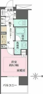 リニアゲートタワー名古屋【4階】の間取り