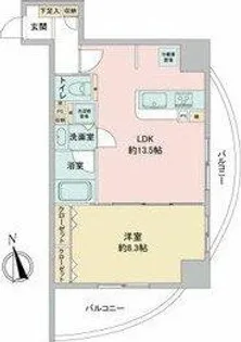 さくらHillsリバーサイドEAST【8階】の間取り