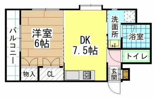 ヒルサイドA【2階】の間取り