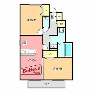 福岡県久留米市高良内町【アパート】の間取り