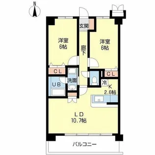 ヴェルドミールⅡ【1階】の間取り