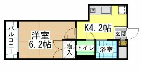 faire briller 黒崎【4階】の間取り