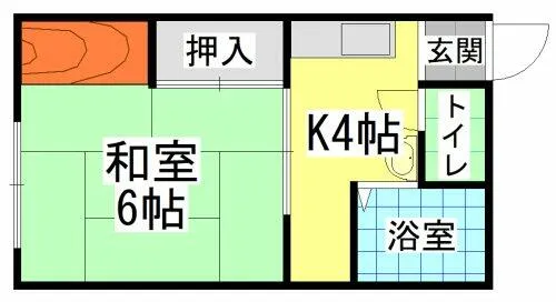 第二天野ハイツ【2階】の間取り