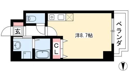 アルバ志賀本通【10階】の間取り