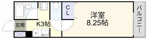ハイツ品川【102号室】の間取り