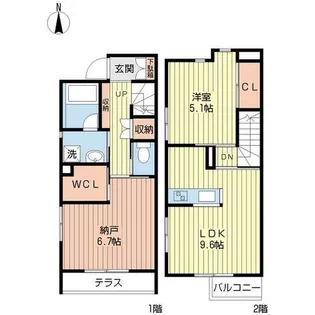 T-SKY(ティースカイ)【1階】の間取り