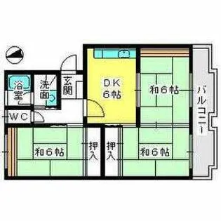 福岡県福岡市東区多々良1丁目【マンション】の間取り