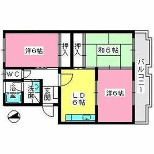 福岡県福岡市東区多々良1丁目【マンション】の間取り