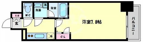 アーバネックス大阪城WEST【3階】の間取り