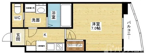セレニテ三国プリエ【7階】の間取り
