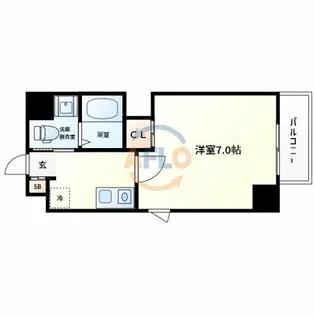 ラ・フォーレ喜連瓜破【2階】の間取り