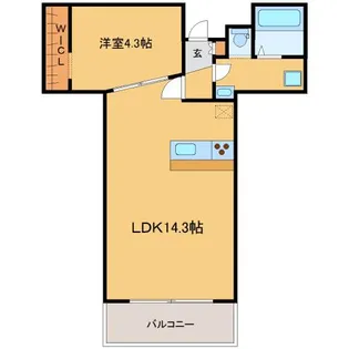 ポコアポコ三宮【7階】の間取り