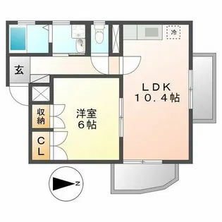メゾン ド エリシオン【302号室】の間取り
