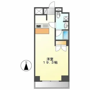 スクエア名駅南【2階】の間取り