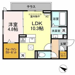 フィーミュール【1階】の間取り