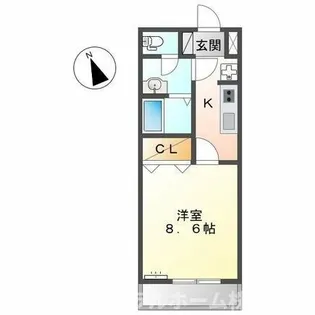 イーストヒルズ田原Ⅲ【1階】の間取り