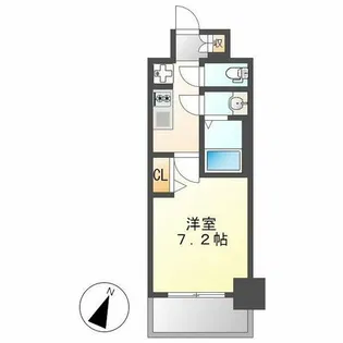 アドバンス名古屋モクシー【409号室】の間取り