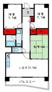 ガーデンライフ旭ヶ丘【1階】の間取り
