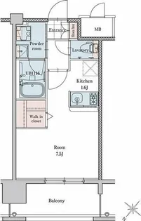 エンクレストベイサイド通り【805号室】の間取り