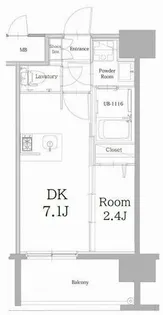 エンクレスト天神LINK【812号室】の間取り