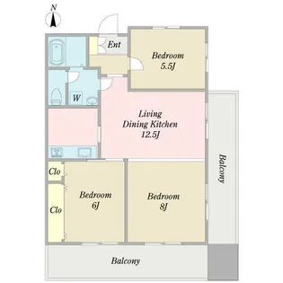 マンションFTY【0405号室】の間取り
