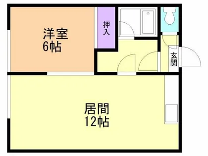 中島マンション【102号室】の間取り
