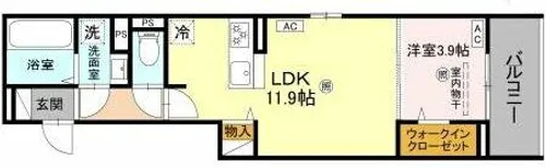 LaMaison大池町【2階】の間取り