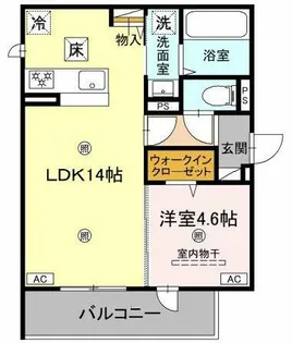 LaMaison大池町【1階】の間取り