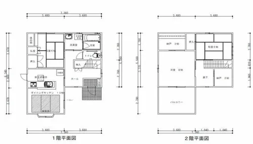 兵庫県淡路市岩屋【一戸建】の間取り