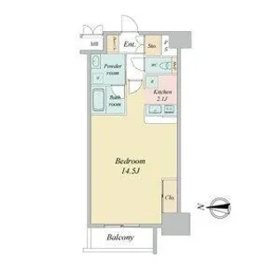 グラヴィス鶴舞【2階】の間取り