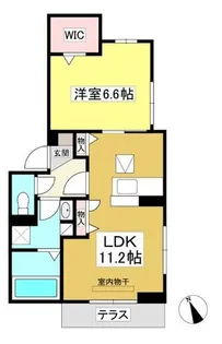 リッツハウスⅡ【1階】の間取り