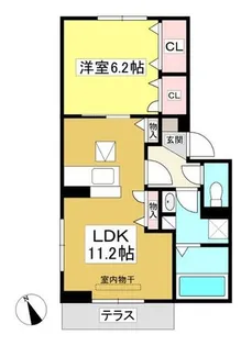 リッツハウスⅡ【1階】の間取り