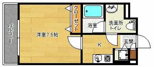 Forever Hill Ⅶ【106号室】の間取り