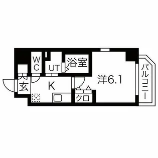 オズレジデンス今里NORTH【6階】の間取り