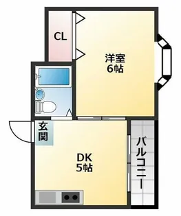 ユニ長吉ビル【4階】の間取り