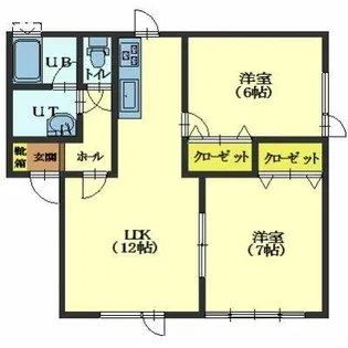 ガーデンコートⅠ【202号室】の間取り