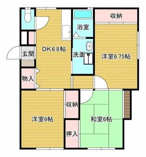 ハイツKOYAMA【2階】の間取り