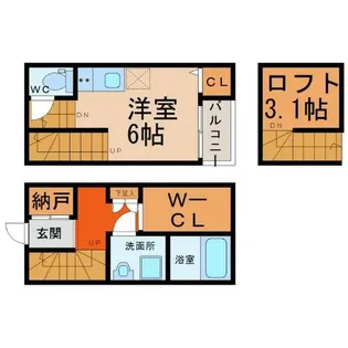 Y’sSquare名城公園(ワイズスクエア名城公園)【1階】の間取り