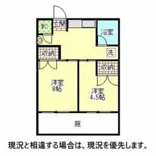 松秀コーポ【C号室】の間取り